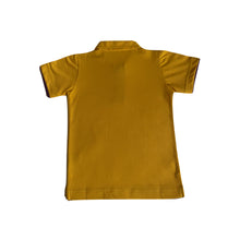 Load image into Gallery viewer, Yellow T-shirt with Purple Trim - Half Sleeve
