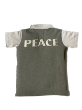 Load image into Gallery viewer, Tracksuit - Grey Lowers &amp; White (Peace) T-shirt
